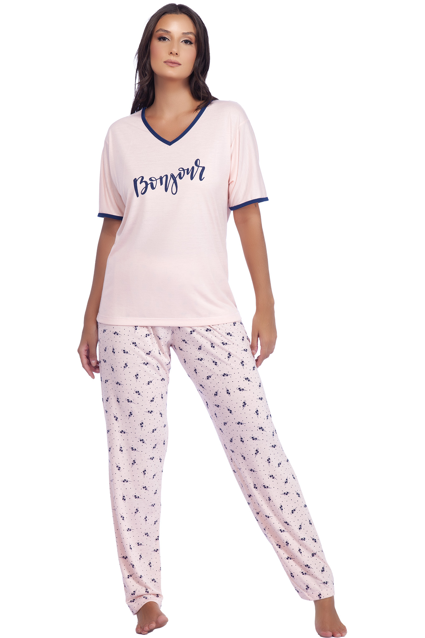 Pijama Meia Manga com Calça