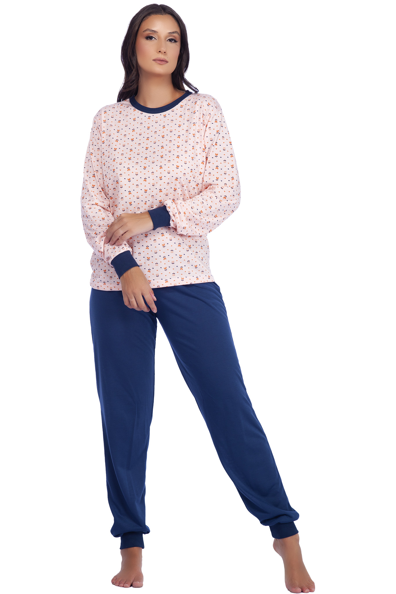 Pijama Longo com Punho