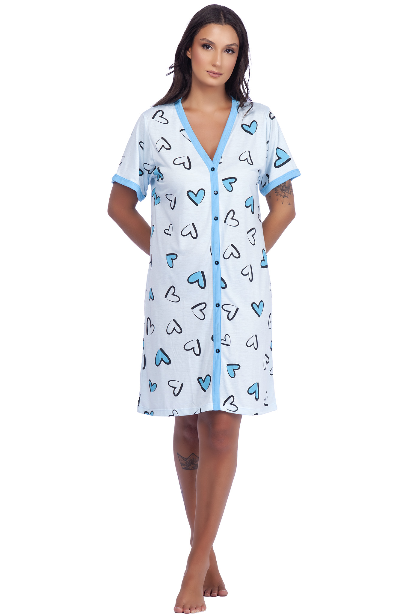 Camisola Meia Manga Aberto